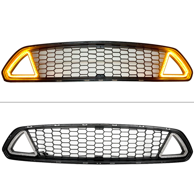 2015 - 17 Mustang Front Bumper Upper Grille W/ LED Lights