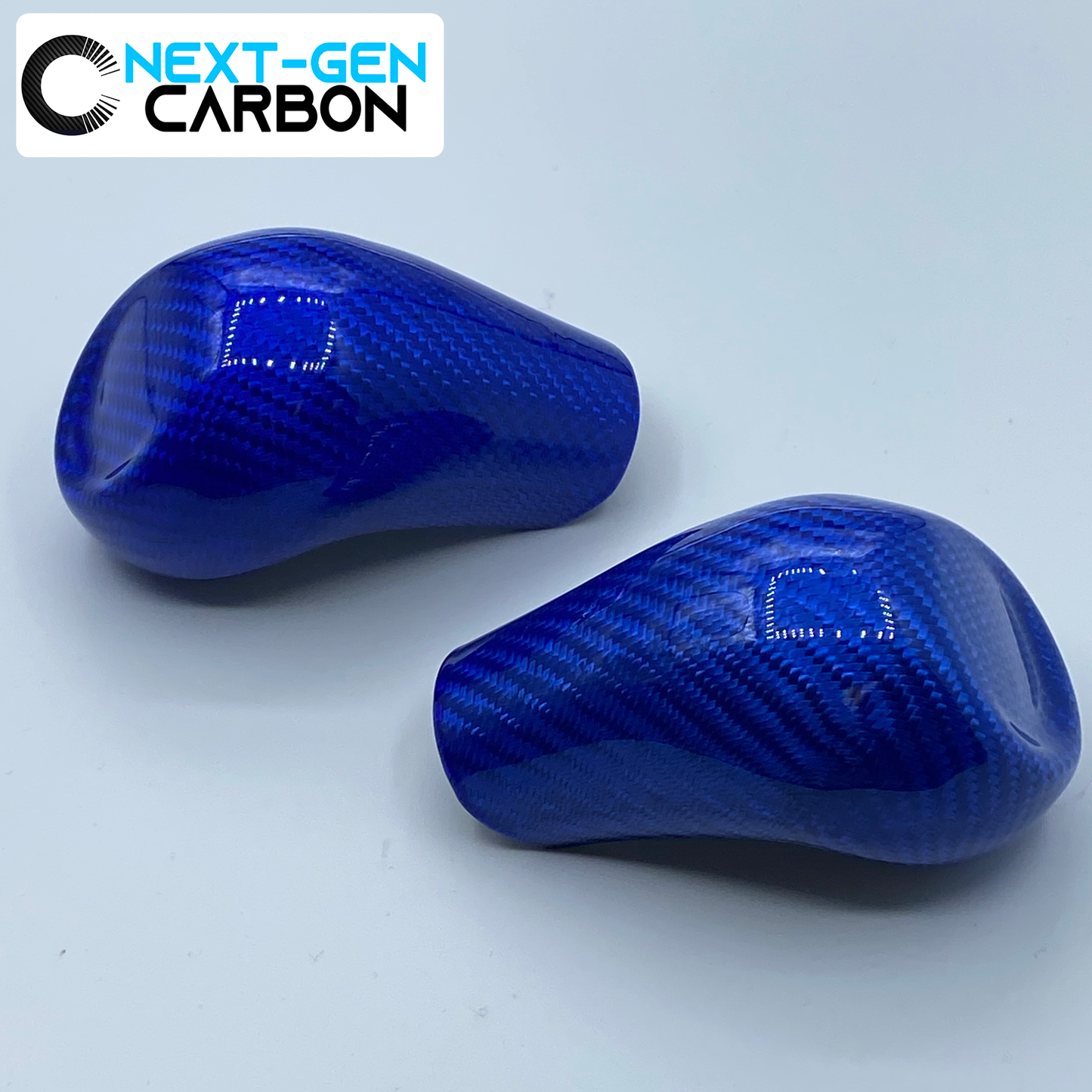2016 - 24 Camaro / 14 - 19 Corvette Blue Carbon Fiber Shifter Knob Handle Cover