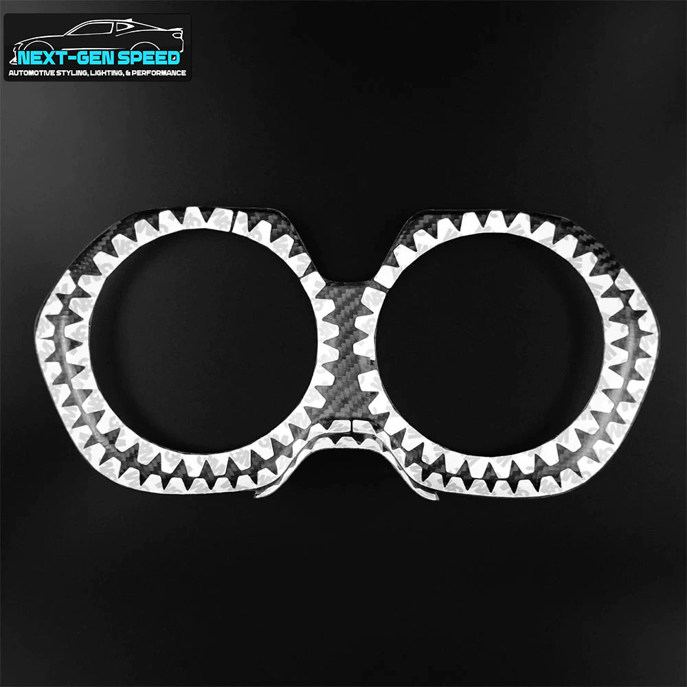2016 - 24 Camaro Real Carbon Fiber Air Vent Bezel Cover | Black/Red/Blue Carbon