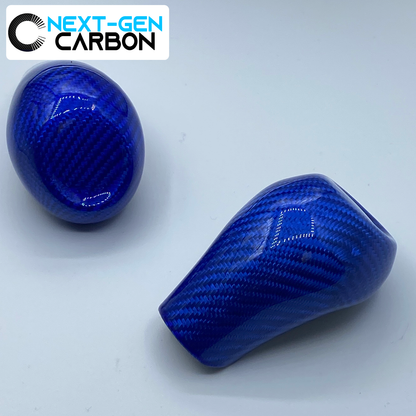 2016 - 24 Camaro / 14 - 19 Corvette Blue Carbon Fiber Shifter Knob Handle Cover