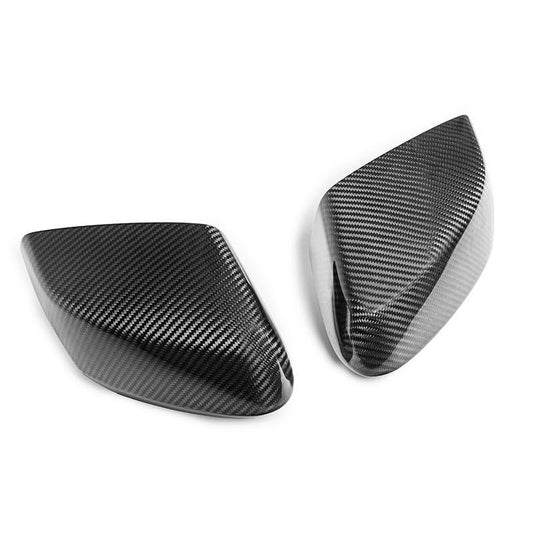 C8 Corvette Carbon Fiber Mirror Cover Caps