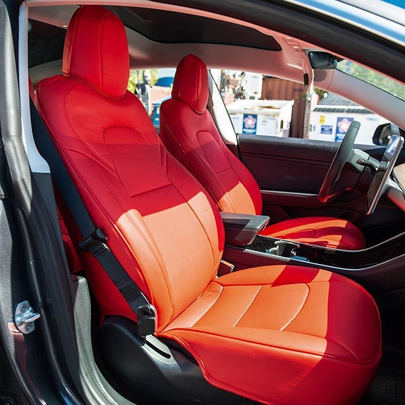 2017 - 23 Tesla Model 3 Custom Leather Seat Covers