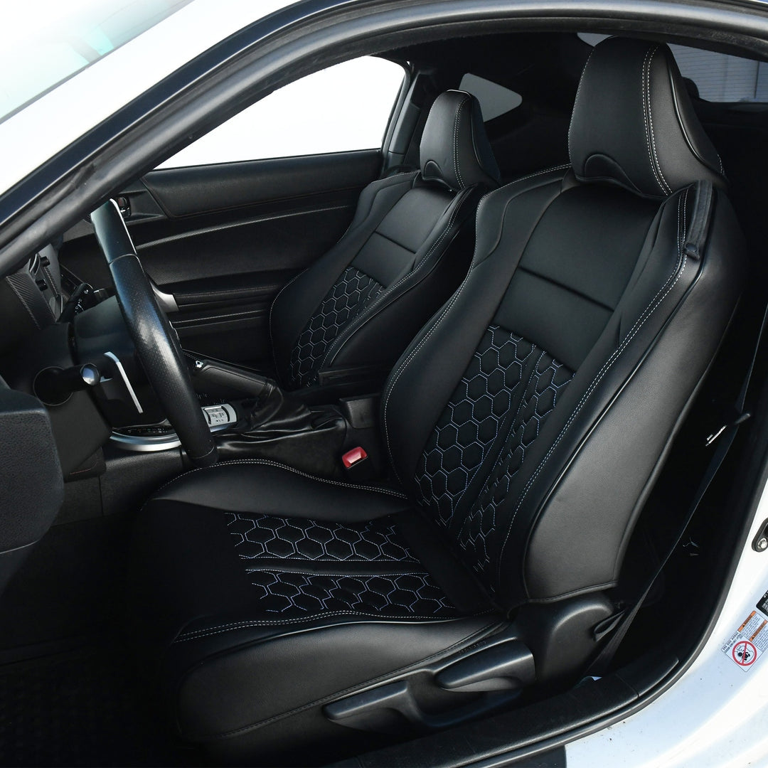 2012 - 21 Subaru BRZ Two-Tone Custom Leather Seat Covers