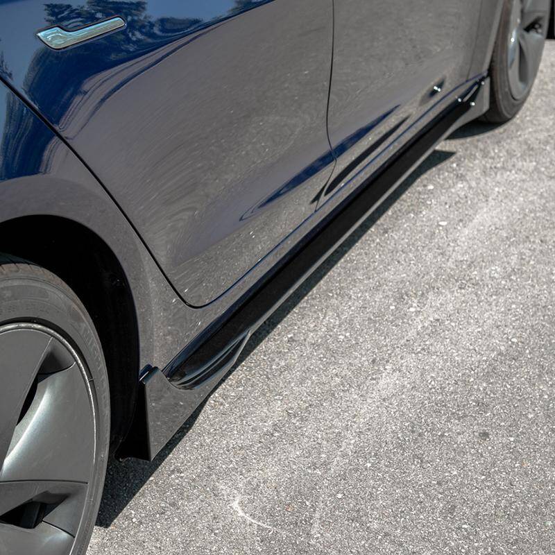 2017 - 24 Tesla Model 3 Gloss Black Performance Side Skirts
