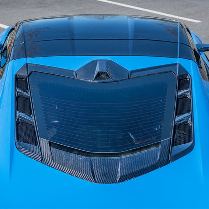 C8 Corvette Coupe Carbon Fiber Rear Decklid Camera Cover