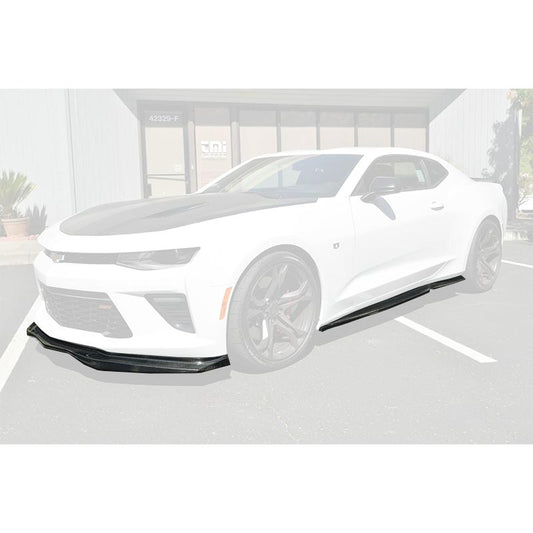 2016 - 24 Camaro SS T6 Carbon Fiber Front Splitter Lip &amp; Side Skirts Kit