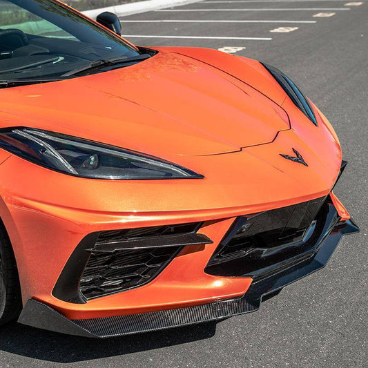 C8 Corvette Carbon Fiber 5VM Front Splitter Lip (1-Piece)