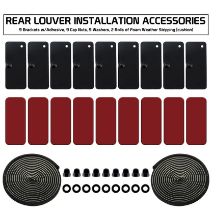 2008 - 24 Dodge Challenger Rear Window Louvers